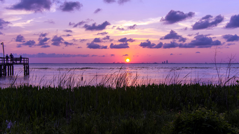 Sunset at Bayfront Park in Daphne, Alabama