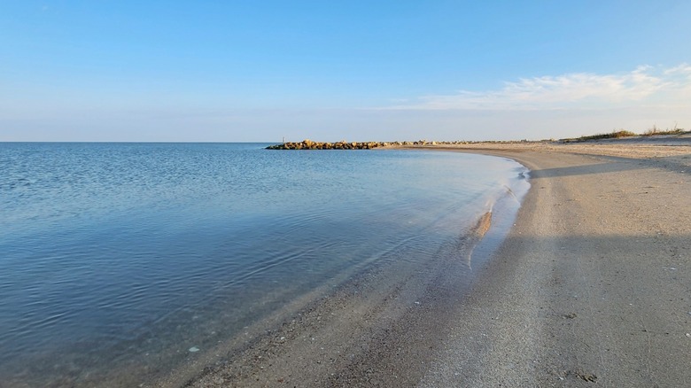 A scenic view of the beach at Port Lavaca, Texas