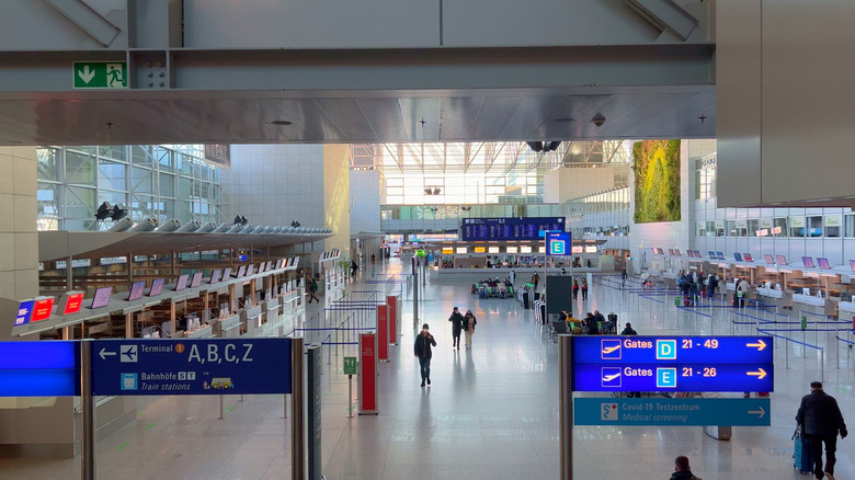 Frankfurt Airport's check in area