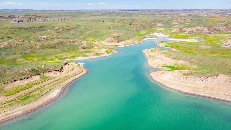 Remote Fort Peck Lake landscapes