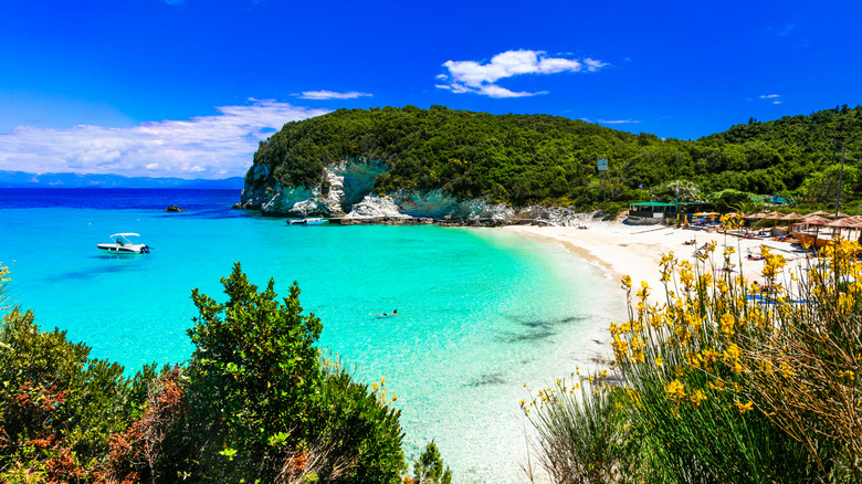 Voutoumi Beach, on the island of Antipaxos.