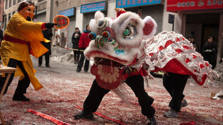 The Lunar New Year in Chinatown, Boston.