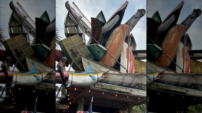 Kayaks on the roof of AJs Grayton Beach