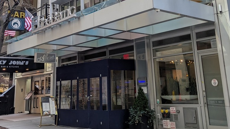 Awning and exterior sign at The Bernic Hotel in New York City