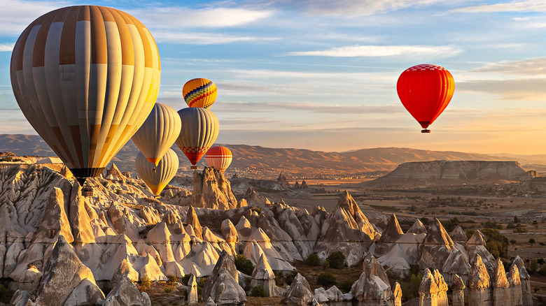 Hot air balloons in Cappadocia