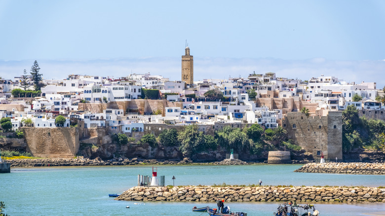 Moroccan capital, Rabat's skyline from the sea