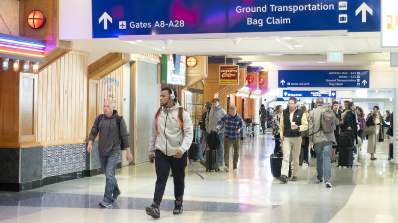 Inside Terminal A at DFW