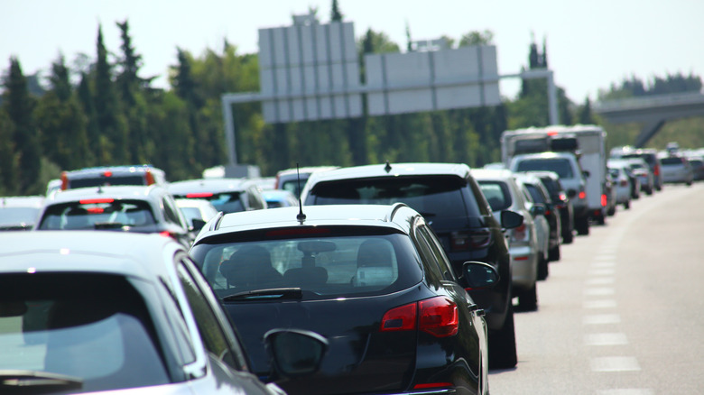 Traffic on a highway