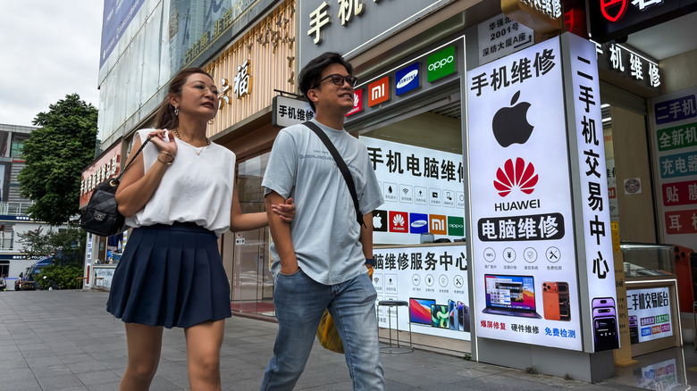 Shopping in Shenzhen, China.