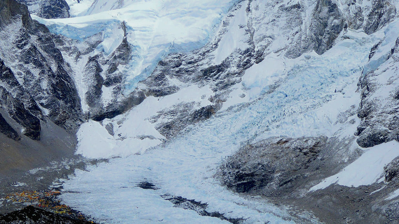 A view of EBC and the Khumbu Glacier from the top of Kala Patthar.