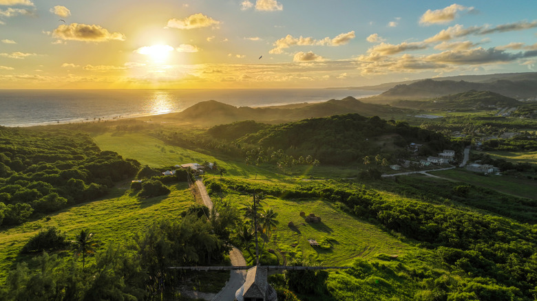 Sunrise on the East Coast of Barbados.