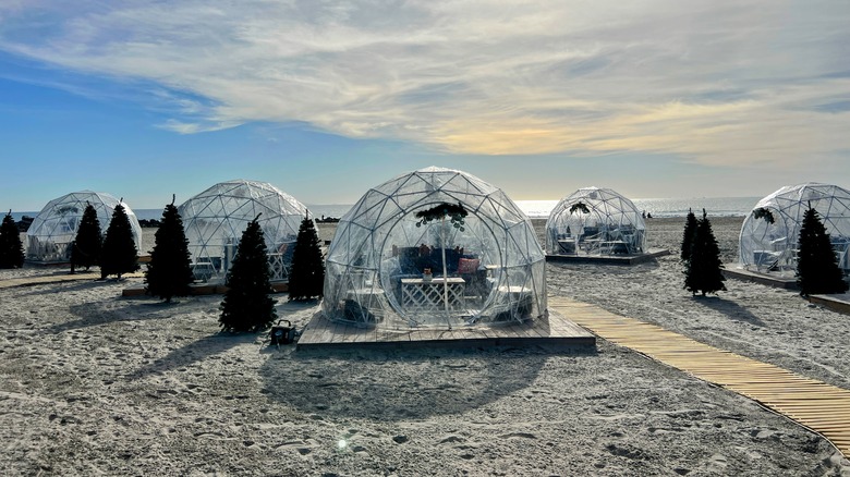 Hotel Del Coronado's cozy igloos on the beach