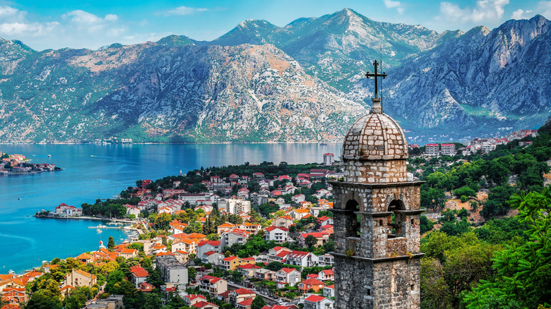 Bay of Kotor from the top of a nearby hillside
