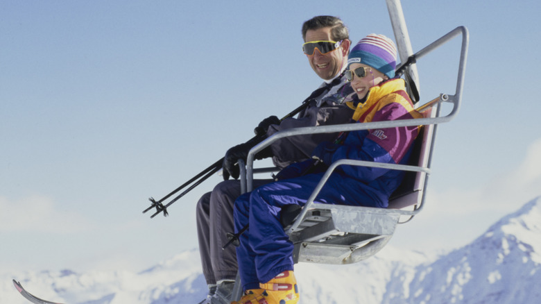 King charles, william, and harry in Klosters