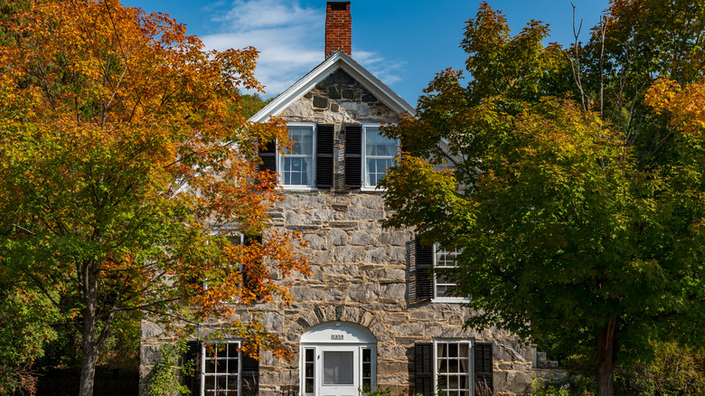 A house built in 1838 in the Stone Village in North Chester, Vermont