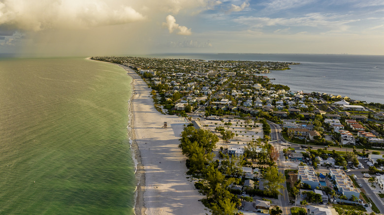 Anna Maria Island with view of water, houses, and buildings