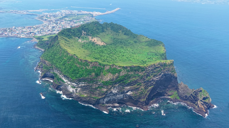Seongsan Ilchulbong volcanic crater, Jeju Island South Korea
