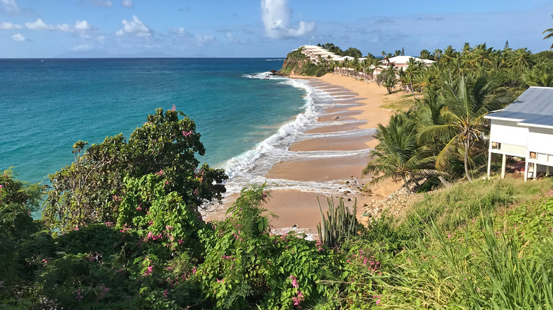 Scenic view of the beach and water