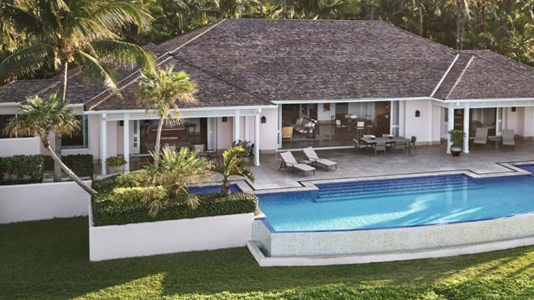 Aerial view of pool at Ocean Club