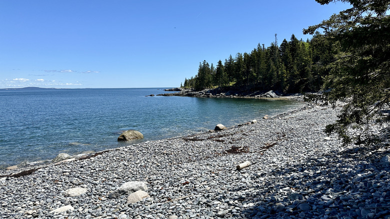Pebble beach on Cranberry Island