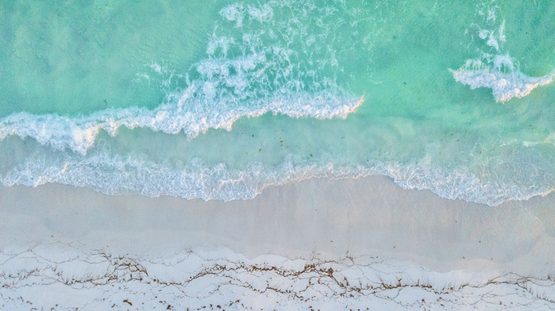The turquoise water and white sand of Grayton Beach.