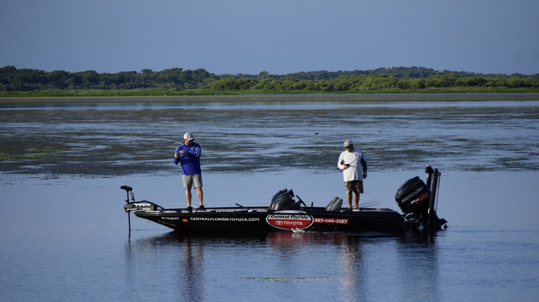 Anglers on a boat at Lake Kissimmee
