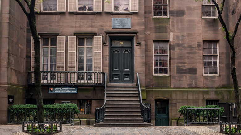 Theodore Roosevelt Birthplace National Historic Site viewed from the street in New York City