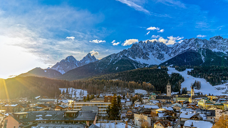 San Candido / Innichen at sunrise in South Tyrol