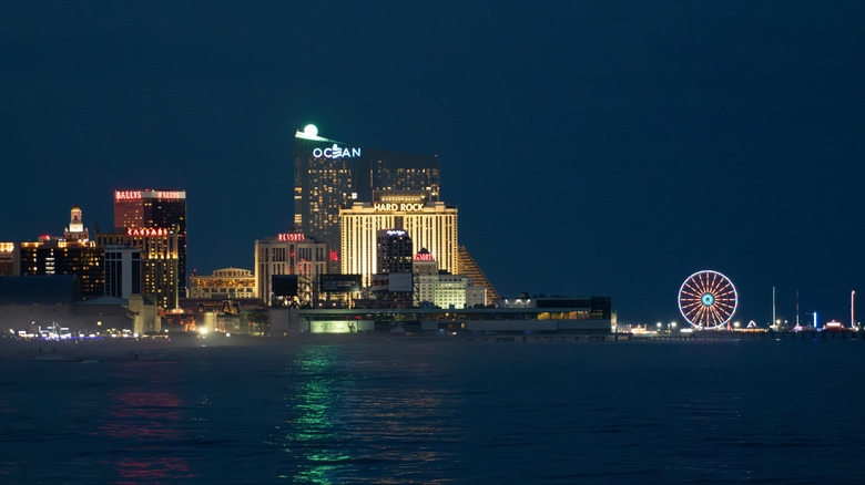The Atlantic City skyline in New Jersey