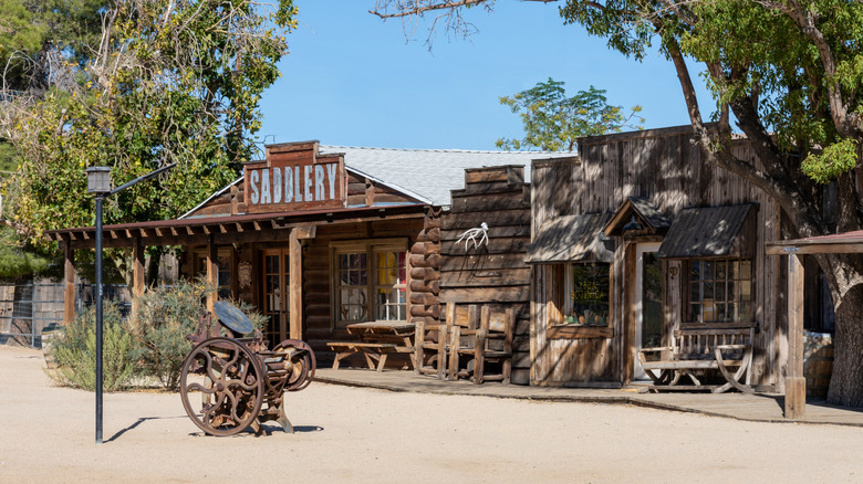 The Western buildings of Pioneertown, California