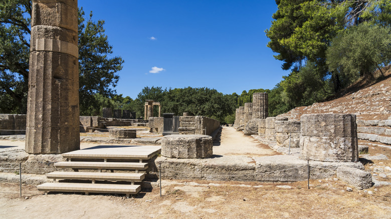 The stadium at Olympia Greece - home of the ancient Olympic Game