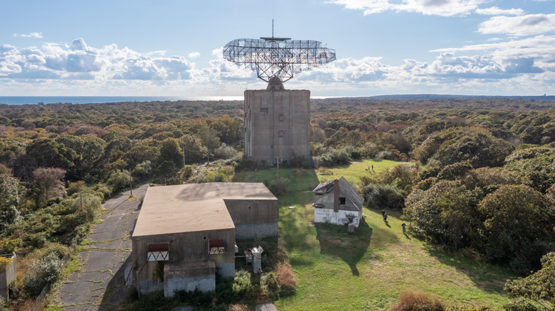 Camp Hero State Park and the Semi-Automatic Ground Environment (SAGE) radar facility, now decommissioned in Montauk, Long Island.