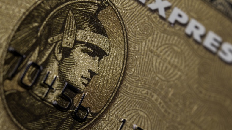 Closeup of the Amex Gold Card