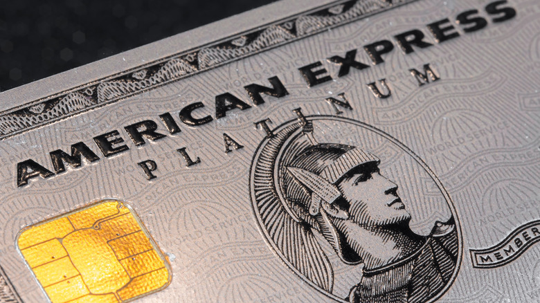 Closeup of American Express Platinum Card