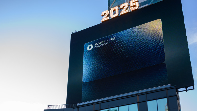 Billboard announcing refreshed Chase Sapphire Reserve Card