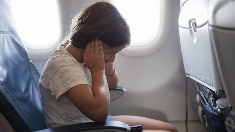 Young child having some ear issues when flying via airplane alone