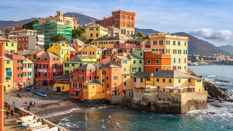 Bogliasco, Genoa, Italy skyline on the Mediterranean Sea.