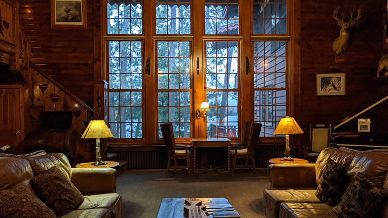 The interior of the lodge of Garmisch USA, Cable, Wisconsin