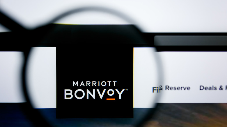 The Marriott Bonvoy website for booking vacation stays