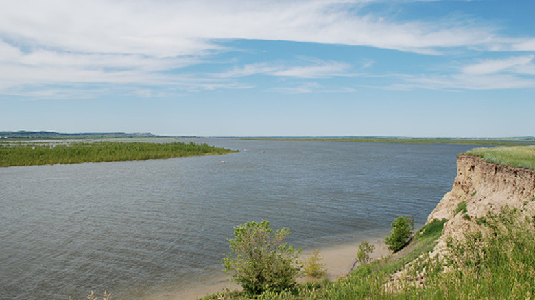 ALake Oahe in Emmons County, North Dakota