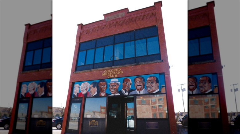 Entrance to The Colored Musicians Club & Jazz Museum in Buffalo, New York