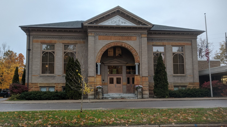 A view of the exterior of the Crooked Tree Arts Center