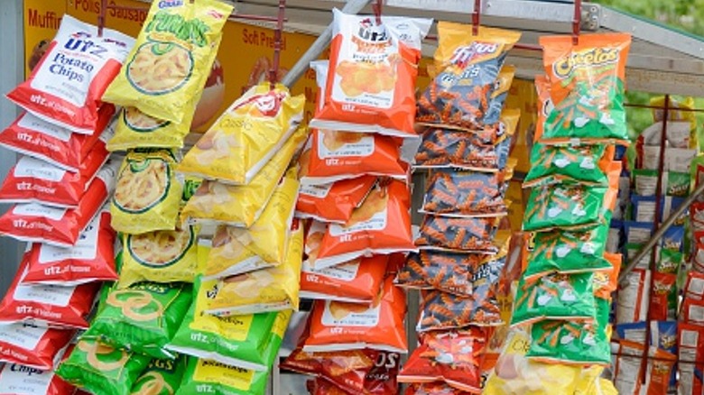 Bags of snacks at a Washington, D.C. street vendor