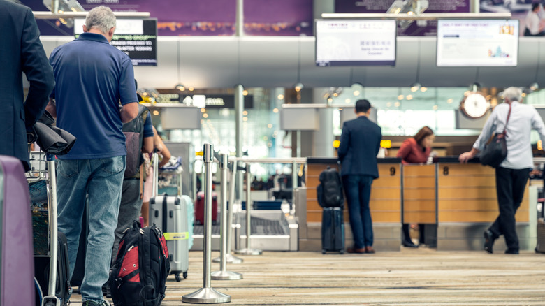 airpot check-in area