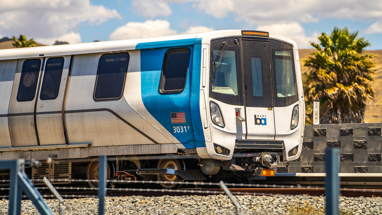 The San Francisco Bay Area Rapid Transit train (BART)
