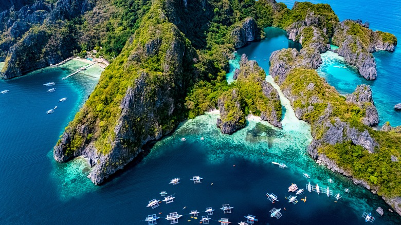 Big Lagoon and Small Lagoon at Miniloc Island.