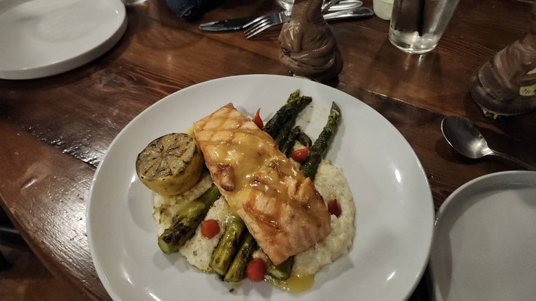 Salmon at Smith's Boathouse Restaurant