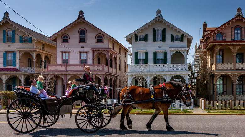 A horse carriage ride on a romantic-looking street in Cape May
