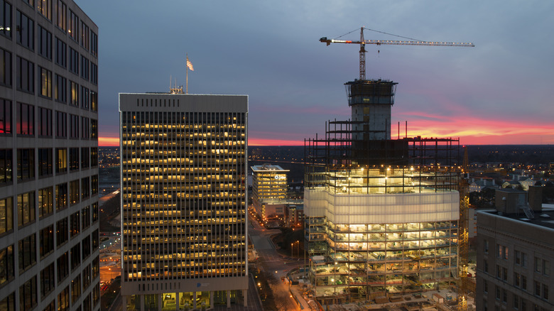 Construction in downtown Richmond, VA