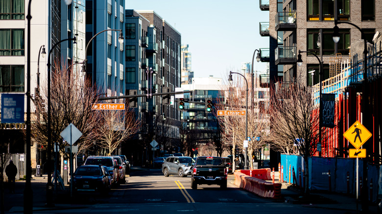 Waterfront district in Vancouver, Washington